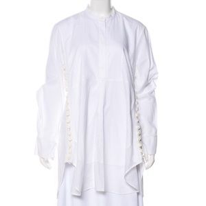 Chloé White Poplin Button Down Tunic